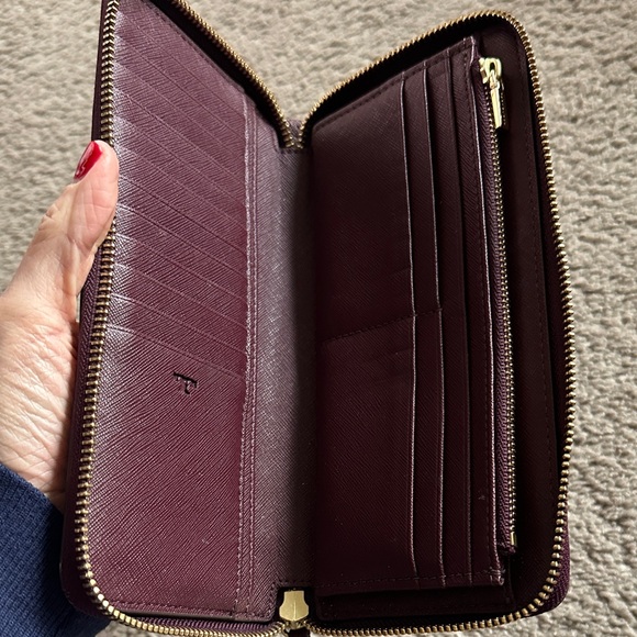 Tory Burch Burgundy Wallet - Picture 3 of 4
